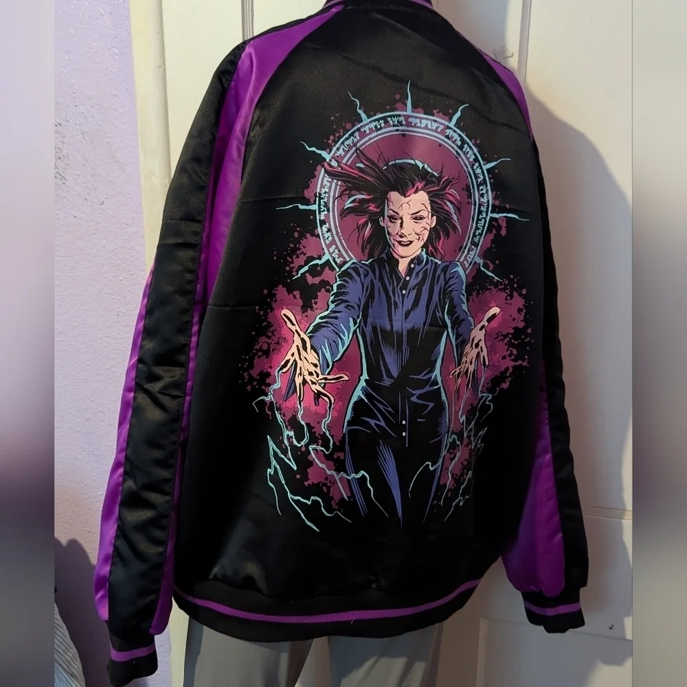 Buffy Black and Purple Varsity Jacket - Picture 2 of 3